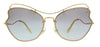 Miu Miu 0MU 56RS 7OE3E2 Gold Butterfly Sunglasses