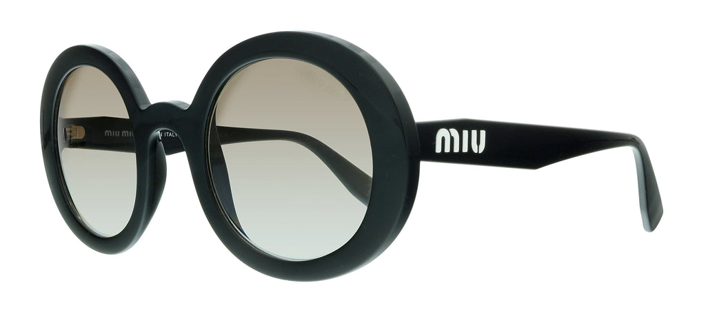 Miu Miu  Black Round Sunglasses