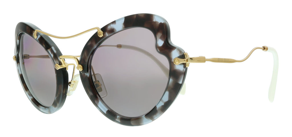 Miu Miu  Grey Havana Brown Butterfly Sunglasses