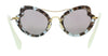 Miu Miu 0MU 11RS UAH6X1 Grey Havana Brown Butterfly Sunglasses