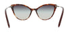 Miu Miu 0MU 03US UE0GR0 Light Havana Cat Eye Sunglasses