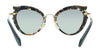 Miu Miu 0MU 05SS 79A3M1 Grey Havana Brown Cat Eye Sunglasses