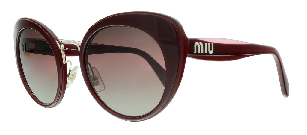 Miu Miu  Garnet Bordeaux Butterfly Sunglasses