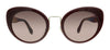 Miu Miu 0MU 06TS 40Z150 Garnet Bordeaux Butterfly Sunglasses