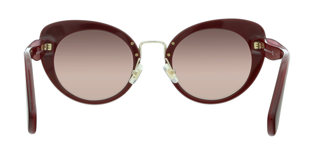 Miu Miu 0MU 06TS 40Z150 Garnet Bordeaux Butterfly Sunglasses