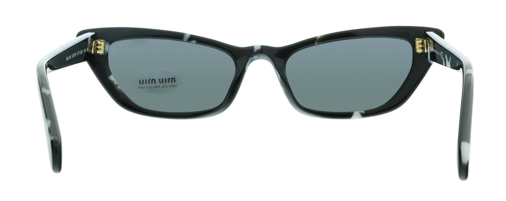 Miu Miu 0MU 10US PC75S0 Havana Black White Cat Eye Sunglasses