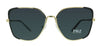 Prada 0PR 60XS QE35Z1 Black Square Oversized Sunglasses