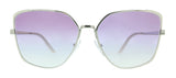 Prada  0PR 60XS 08B4W1 Silver Oversized Sunglasses