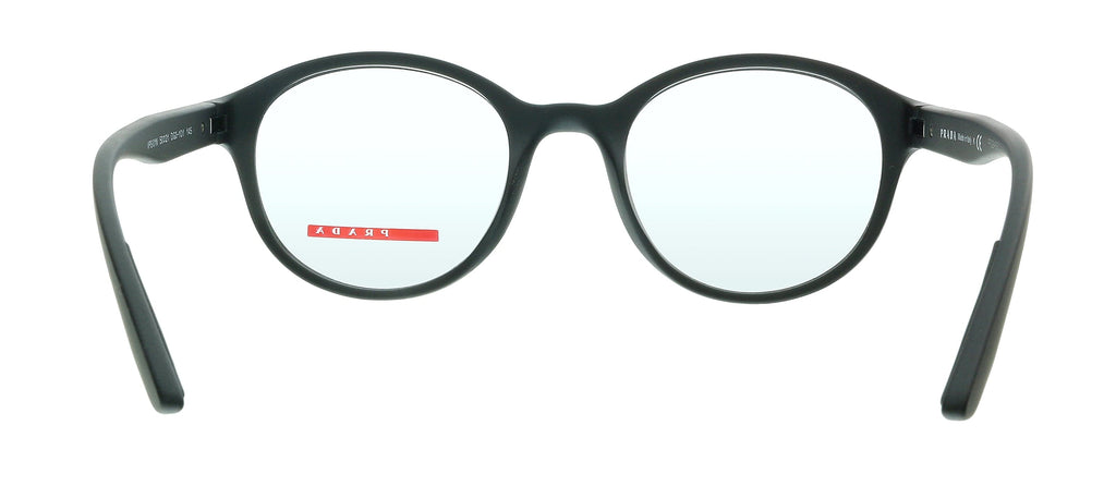 Prada  0PS 01NV DG01O1 Black Rubber Prada's stylish take on classic round frames Eyeglasses