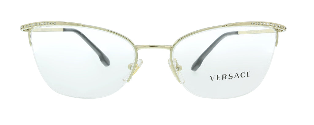 Versace 0VE1261B 1252 Pale Gold Cat Eye Eyeglasses