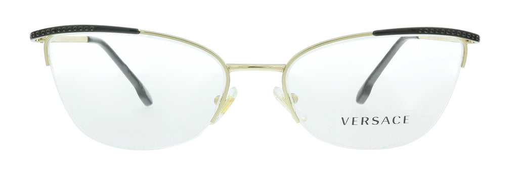 Versace 0VE1261B 1457 Black/Gold Cat Eye Eyeglasses