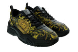 Versace Jeans Couture Black Gold Athletic Baroque Fashion Chunky Sneakers-11