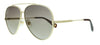 Marc Jacobs  Gold Brown Aviator Sunglasses