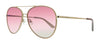 Juicy Couture  Red Gold Aviator Sunglasses