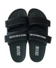 Versace Jeans Couture Black Black Double Strap Sandals-