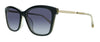 Juicy Couture  Black Beige Rectangle Sunglasses