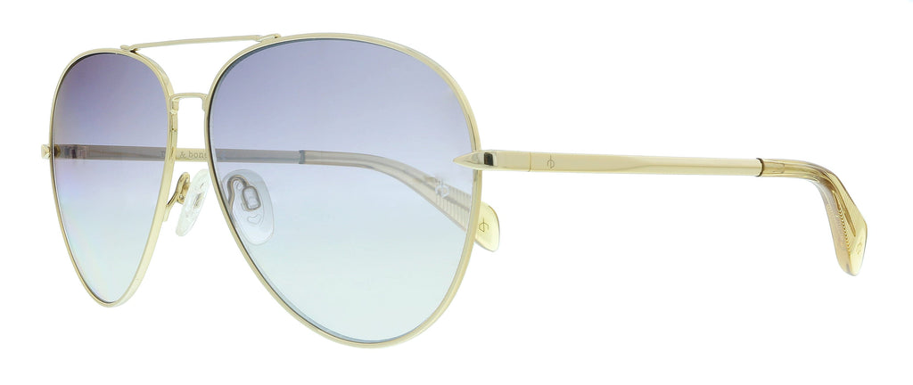 Rag And Bone  Gold Yellow Aviator Sunglasses