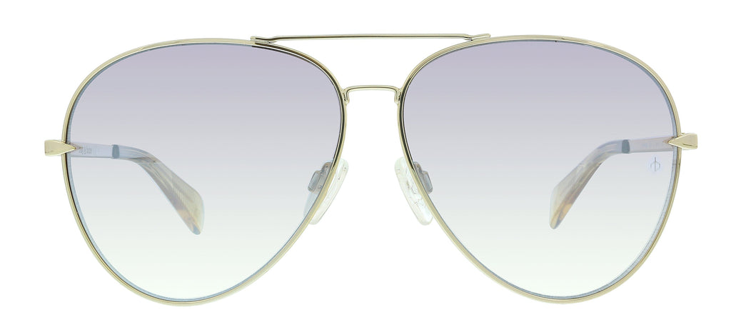 Rag And Bone RNB1006/S IC 0DYG Gold Yellow Aviator Sunglasses