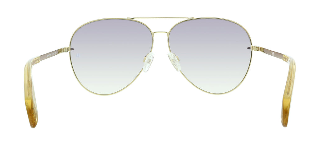 Rag And Bone RNB1006/S IC 0DYG Gold Yellow Aviator Sunglasses