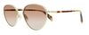 Rag And Bone  Gold Pink Oval Sunglasses