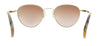 Rag And Bone RNB1019/S M2 0EYR Gold Pink Oval Sunglasses