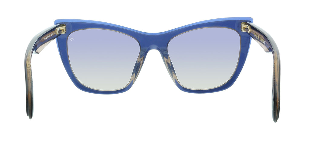 Rag And Bone RNB1039/G/S FF 0YRQ Blue Beige Cateye Sunglasses