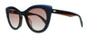 Rag And Bone  Blue Brown Cateye Sunglasses