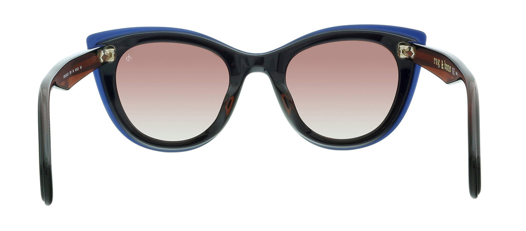 Rag And Bone RNB1042/G/S HA 0S9W Blue Brown Cateye Sunglasses