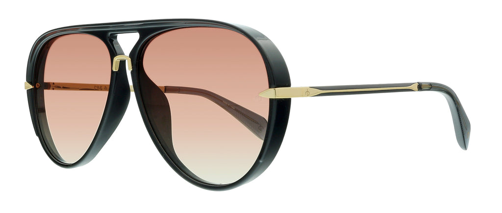 Rag And Bone  Black Aviator Sunglasses