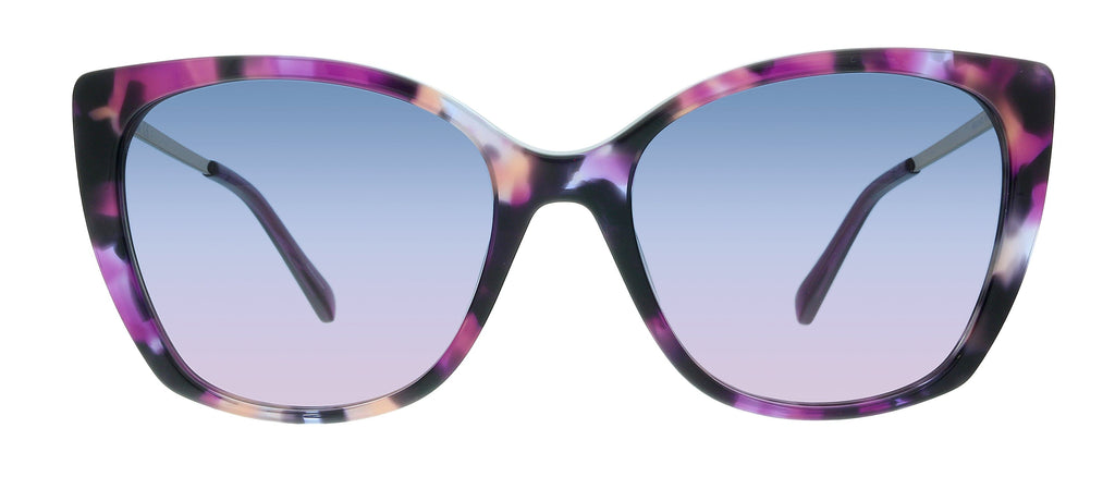Love Moschino MOL018/S I4 0AY0 Havana Violet Square Sunglasses