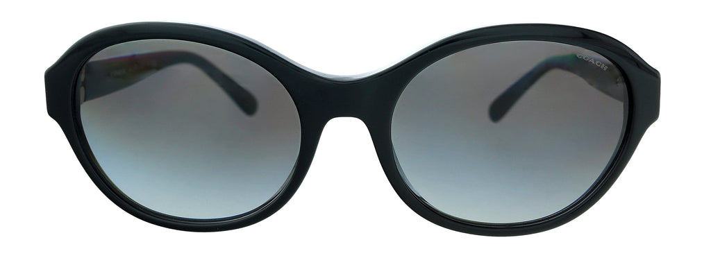 Coach 0HC8293 50028G Black Oval Sunglasses