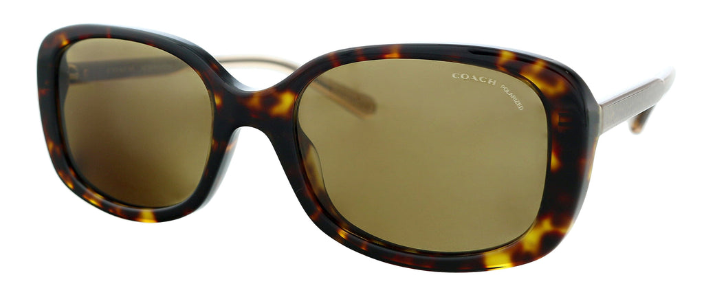 Coach  Dark Tortoise Rectangle Sunglasses