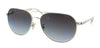 Coach  Silver/Crystal Aviator Sunglasses
