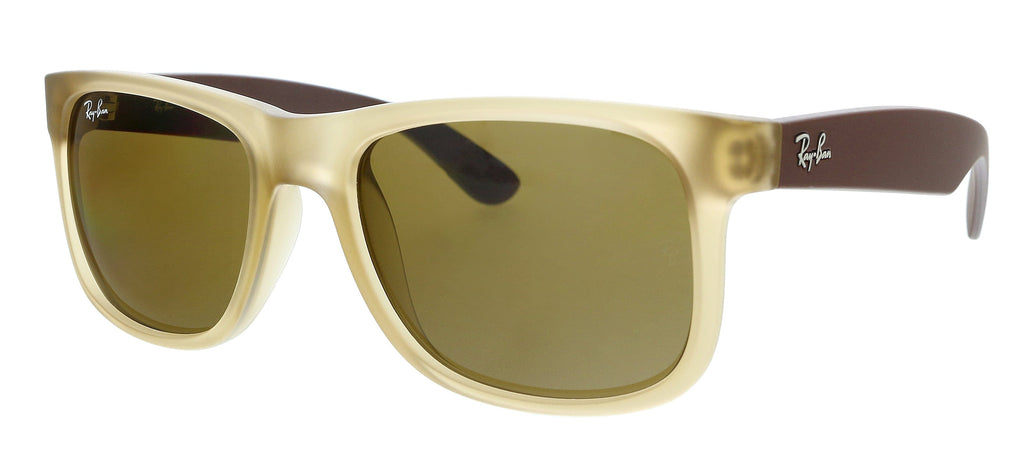 Ray-Ban  Clear Matte Brown Square Sunglasses
