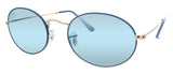 Ray-Ban  Matte Dark Blue On Copper Oval Sunglasses