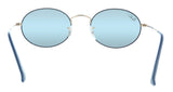 Ray-Ban 0RB3547 9156AJ Matte Dark Blue On Copper Oval Sunglasses