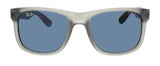 Ray-Ban 0RB4165 650987 Justin Dark Grey Square Sunglasses