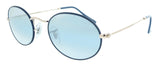 Ray-Ban  Matte Dark Blue On Copper Oval Sunglasses