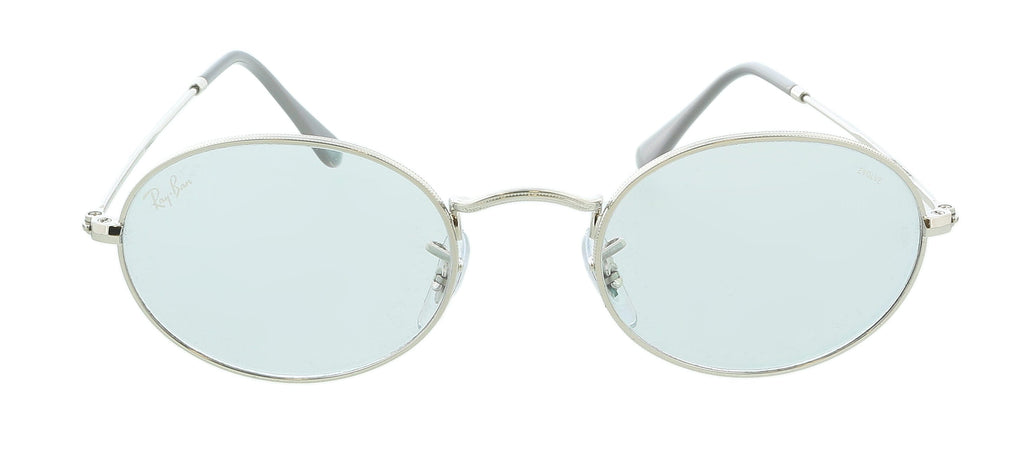 Ray-Ban 0RB3547 003/T3 Silver Oval Sunglasses