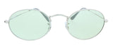 Ray-Ban 0RB3547 003/T1 Silver Oval Sunglasses