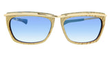 Ray-Ban 0RB2419 13063F Olympian II Polished Wrinkled Beige Square Sunglasses