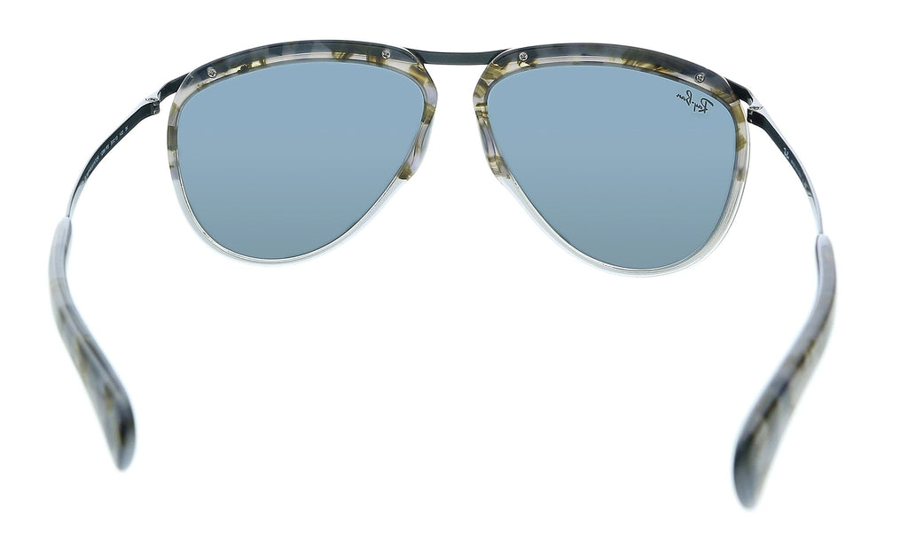 Ray-Ban 0RB2219 1286R5 Olympian Polished Grey Gradient Havana Aviator Sunglasses