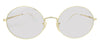 Ray-Ban 0RB1970 001/B3 Polished Shiny Gold Oval Sunglasses