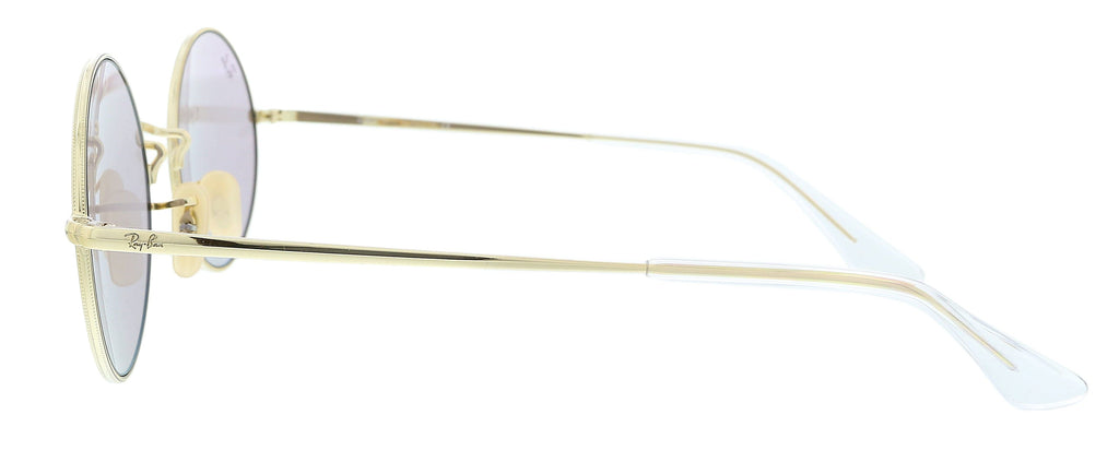 Ray-Ban 0RB1970 001/B3 Polished Shiny Gold Oval Sunglasses