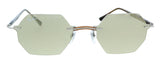 Ray-Ban 0RB8061 159/5A Matte Grey Octagonal Sunglasses