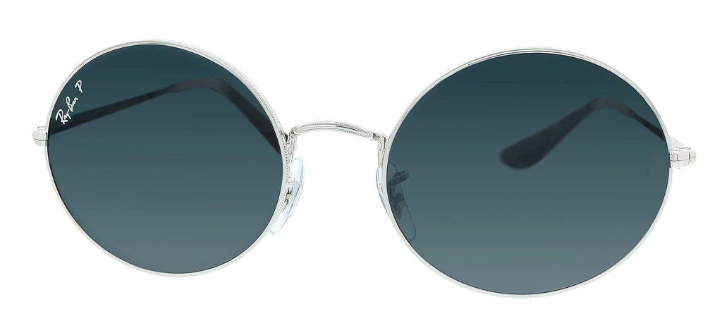 Ray-Ban 0RB1970 9149S2 Silver Oval Sunglasses