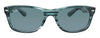 Ray-Ban 0RB2132 6432R5 New Wayfarer Striped Blue Havana Square Sunglasses