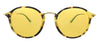 Ray-Ban 0RB2447F 1244N9  Yellow Havana Round Sunglasses