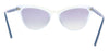 Prada 0PR 01VS 3253B2 Cat Walk Clear Blue Cateye  Sunglasses