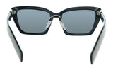 Prada 0PR 14XS 1AB5S0 Black Cateye  Sunglasses